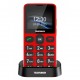 Telefono movil telefunken s415 senior phone - 2.2pulgadas - rojo
